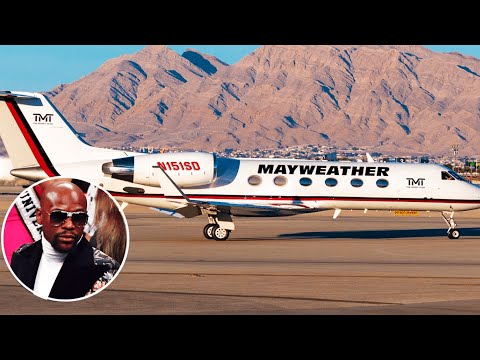 What is the number of private jets owned by Floyd Mayweather? And what is their total value?