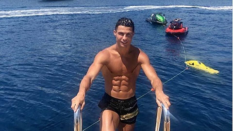 “Behold Cristiano Ronaldo as he indulges in the extravagant summer of the ultra-wealthy.”
